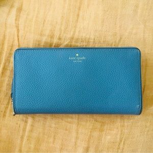 ⚡️SALE⚡️Kate Spade leather wallet in gray